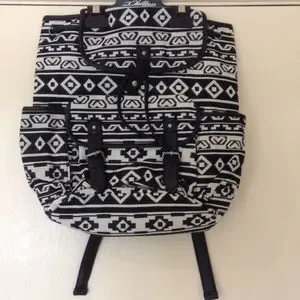 Empyre | Bags | Empyre Black And White Canvas Backpack  display picture 2